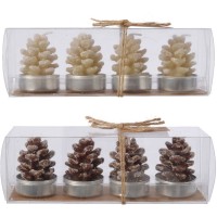 4 Velas Tealight de Cera - Pia