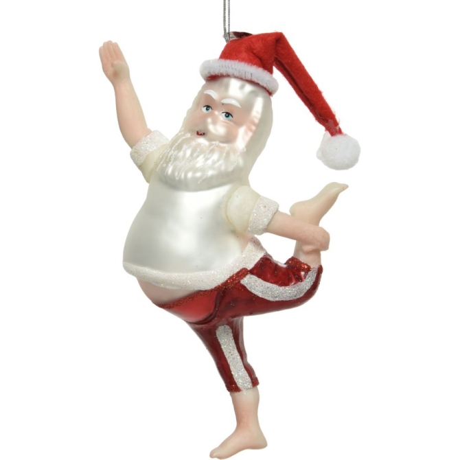 1 lmpara colgante bailarina de Pap Noel - Vidrio 