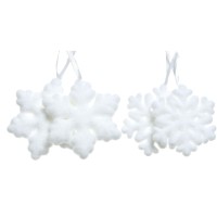 2 colgantes de copo de nieve - Musgo