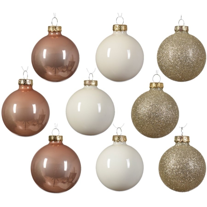 21 bolas de cristal perladas mixtas - Glitter-shiny 
