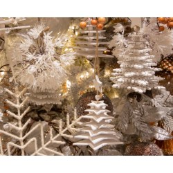 Campanas de metal para rbol de Navidad de madera contrachapada. n2