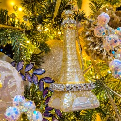 Torre Eiffel  Vidrio con Purpurina. n2