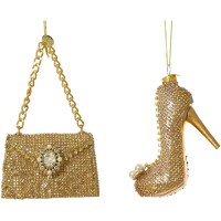 Suspension Avec Diamants  Or Chaussure