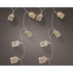 Guirnalda LED Luminosa  Casa de Madera. n1