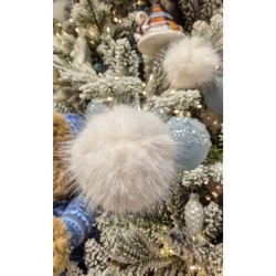 Rama en tallo � Piel sint�tica blanca � 3 bolas. n�2