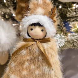 1 L�mpara colgante esquimal � Madera de reno y nudo. n�2