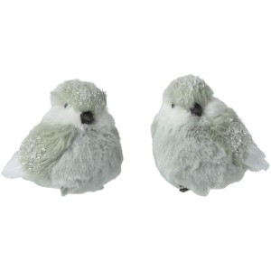 1 Pinza de pjaro verde  Brillantina