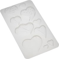 Set de 2 moldes para 16 bombones Corazón/Delicias