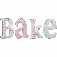 4 letras grandes Deco Bake - Cermica