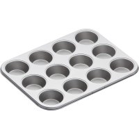 Bandeja 12 Moldes Cupcakes (7 cm) - Metal