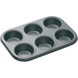 Bandeja 6 Moldes Cupcakes (7 cm) - Metal