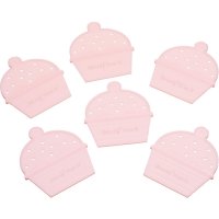 6 separadores de cupcakes de dos tonos