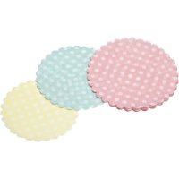 30 Mini Tapetes Lunares Tarta (9, 10 y 11 cm) - Papel