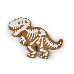 3 cortadores de galletas Dino con relieve (13 cm). n1