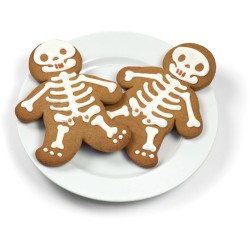 1 cortador de galletas esqueleto en relieve (14 cm). n2