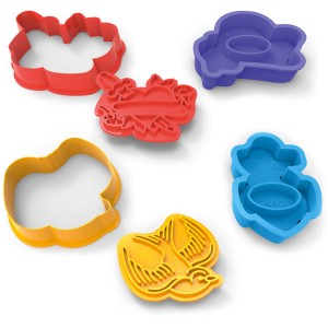 cortadores de galletas Tatoos con relieve (9 cm)