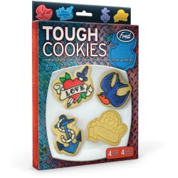 cortadores de galletas Tatoos con relieve (9 cm). n1