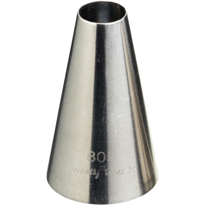 Boquilla para glaseado redonda Maxi (12 mm) - Acero inoxidable 