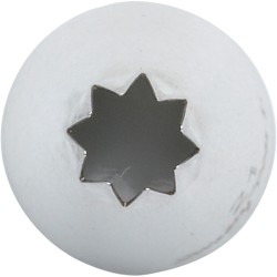 Punta fina para glaseado de estrella abierta (7 mm) - Acero inoxidable. n1