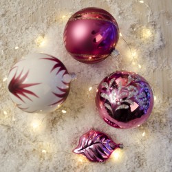 Bola hoja de rosa (6 cm) - Cristal. n1