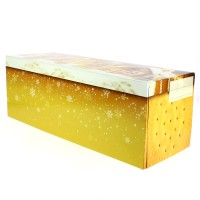 Caja para Tronco de Navidad Grande Pan de Jengibre (35 cm) - Cart�n