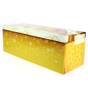 Caja para Tronco de Navidad Grande Pan de Jengibre (35 cm) - Cart�n