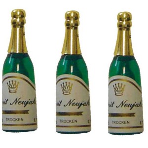 4 botellas de champn de plstico