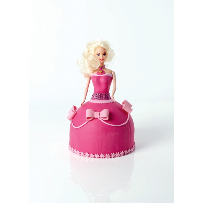 Busto de mueca rubia para Tarta de Princesa 