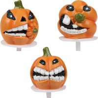 3 palillos de calabaza 3D de plstico