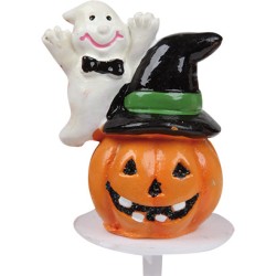 6 palillos de calabaza de Halloween 3D de plstico. n1