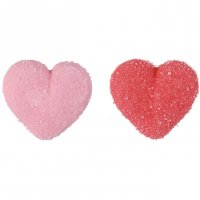 2 corazones rojos + 2 corazones rosas