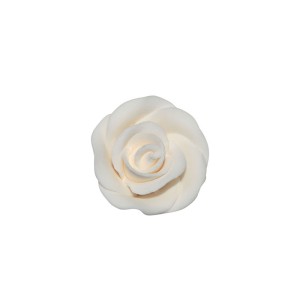 1 Mini Rosa Blanca Flor (2,5 cm) - No comestible