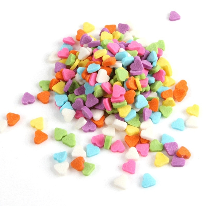 Confeti Corazn Arcoris (50 g) - Azcar 