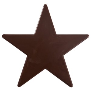 1 Estrella (9 cm) - Chocolate Negro