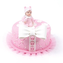 Cinta Contorno Tarta Tul Rosa - 1 m. n2