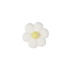 4 Flores Blancas Corazn Amarillo - Azcar