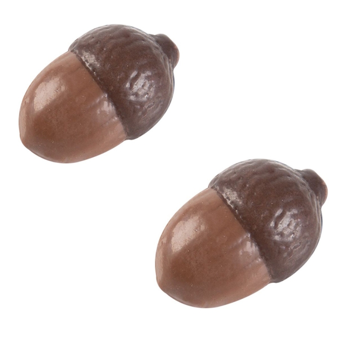 2 Bellotas (3, 8 cm) - Chocolate 