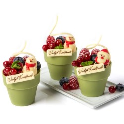 2 Pap Noel 3D (3 cm) - Chocolate Blanco. n2