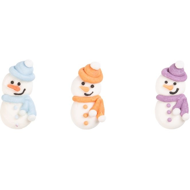 3 Mini Muecos de Nieve 3 cm - Azcar 