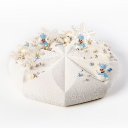 3 Mini Muecos de Nieve 3 cm - Azcar. n1