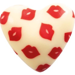 4 Corazn 2D 3 cm - Chocolate Blanco. n1