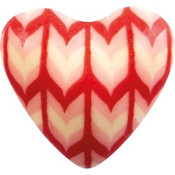 4 Corazn 2D 3 cm - Chocolate Blanco. n3