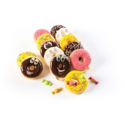4 Caramelos 2D de Colores (4 cm) - Chocolate Blanco. n1