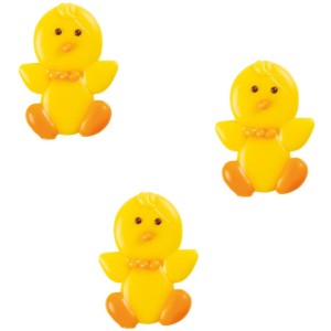 3 Pollitos Amarillos (4 cm) - Chocolate Blanco