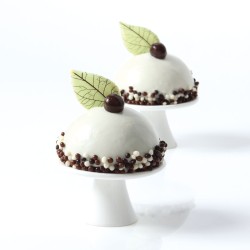 4 Hojas ( 5 cm) - Chocolate blanco. n1