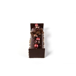 2 Troncos Relieve 9 cm - Chocolate Negro. n1