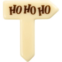 2 Pas HO HO HO 4,5 cm - Chocolate Blanco