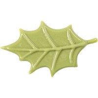 4 Hojas de Acebo (5 cm) - Chocolate Blanco