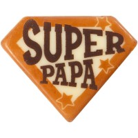 1 Decoracin Superpap grande (8 cm) - Chocolate blanco