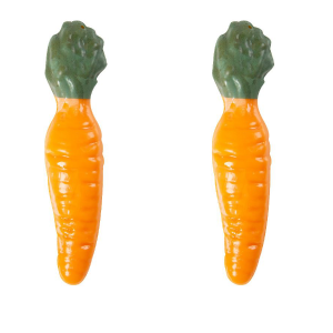 2 Zanahorias Grandes (7 cm) - Chocolate Blanco